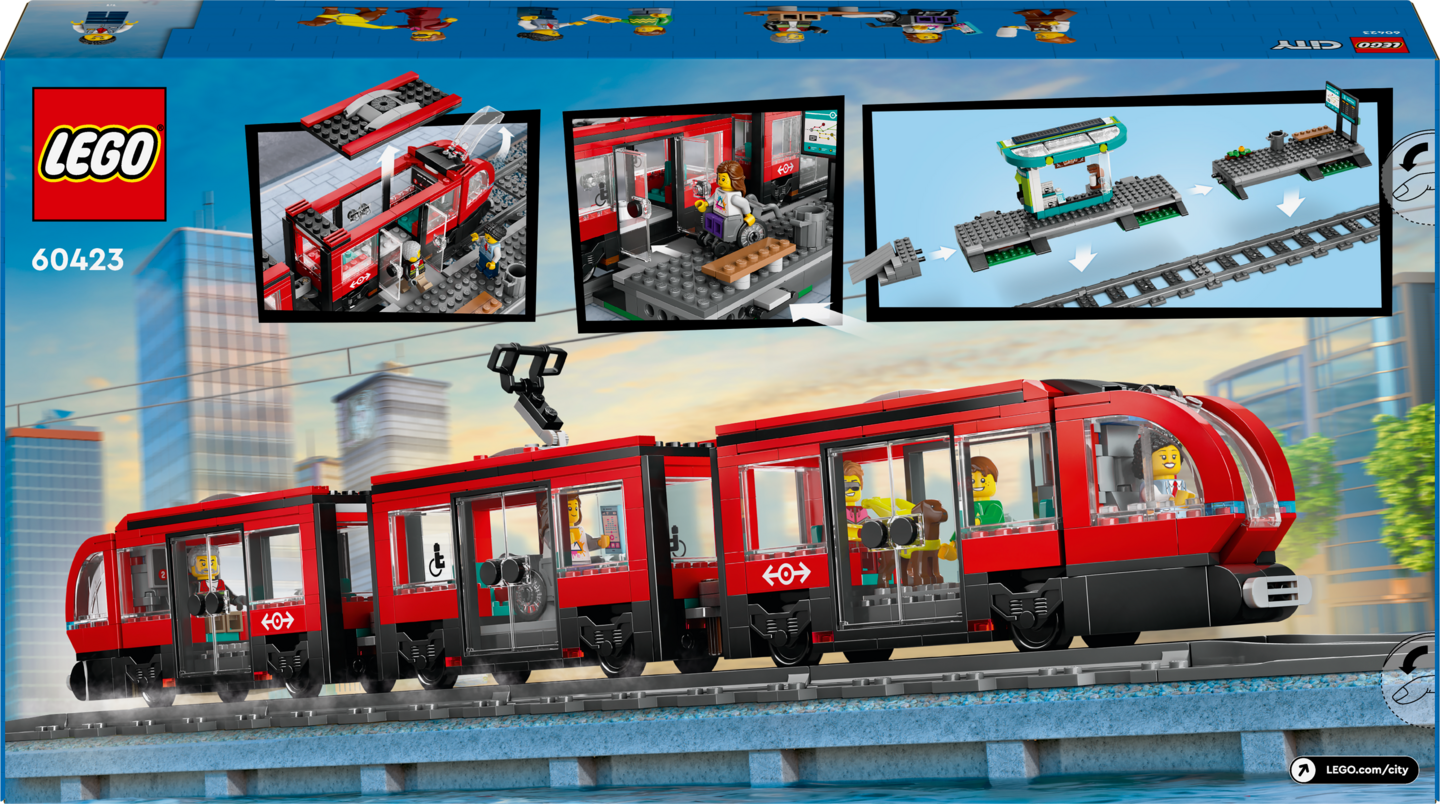 LEGO® City Keskikaupungin pikaratikkapysäkki 60423