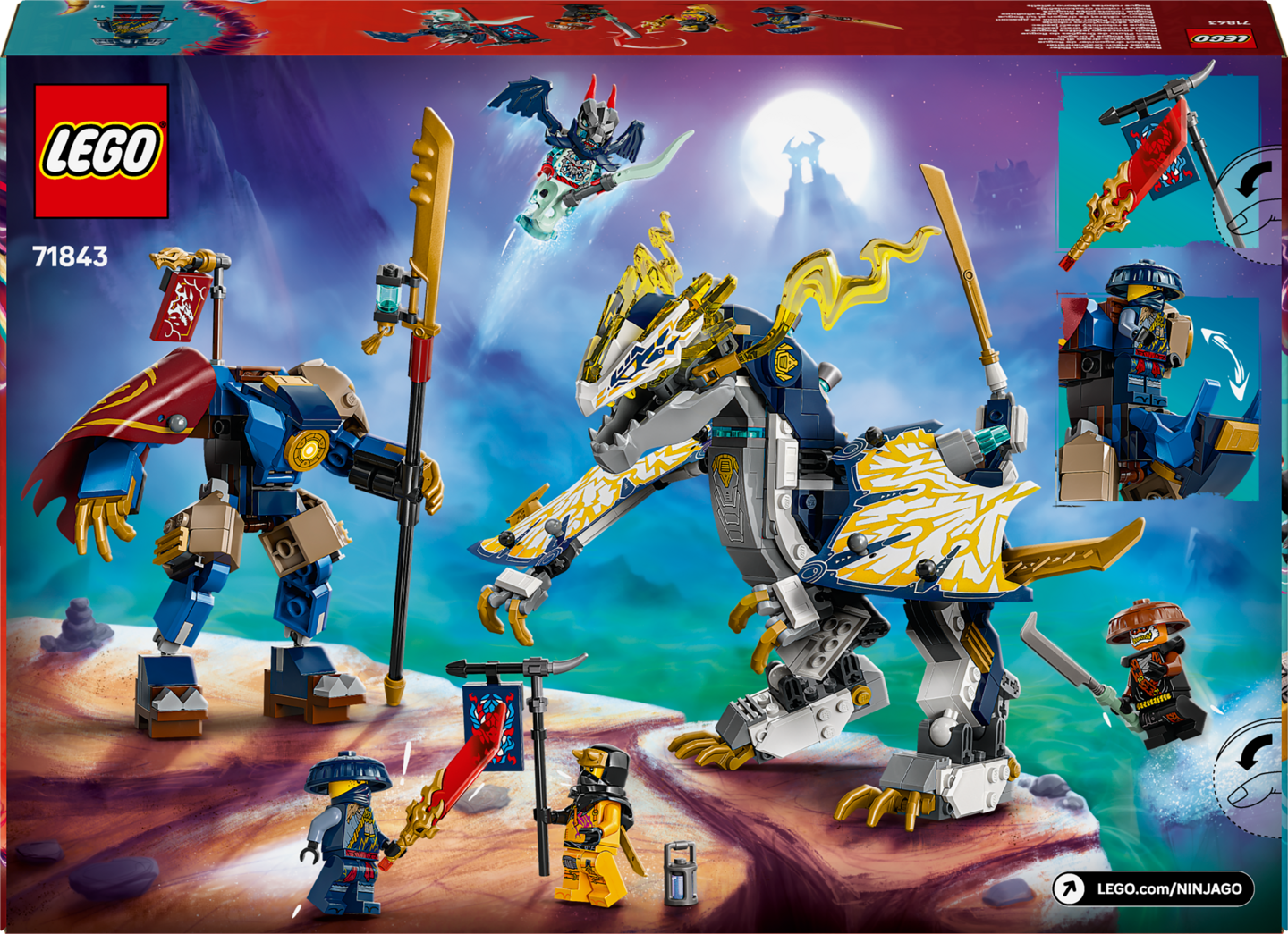 LEGO NINJAGO 71843 Roguen robottilohikäärmeratsu