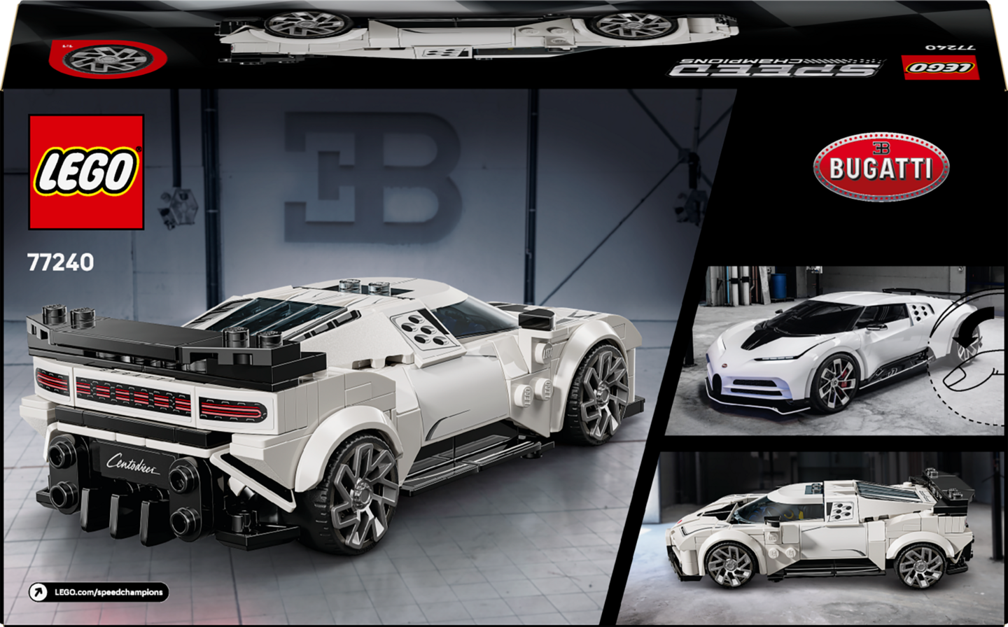 LEGO® Speed Champions Bugatti Centodieci hyperurheiluauto 77240