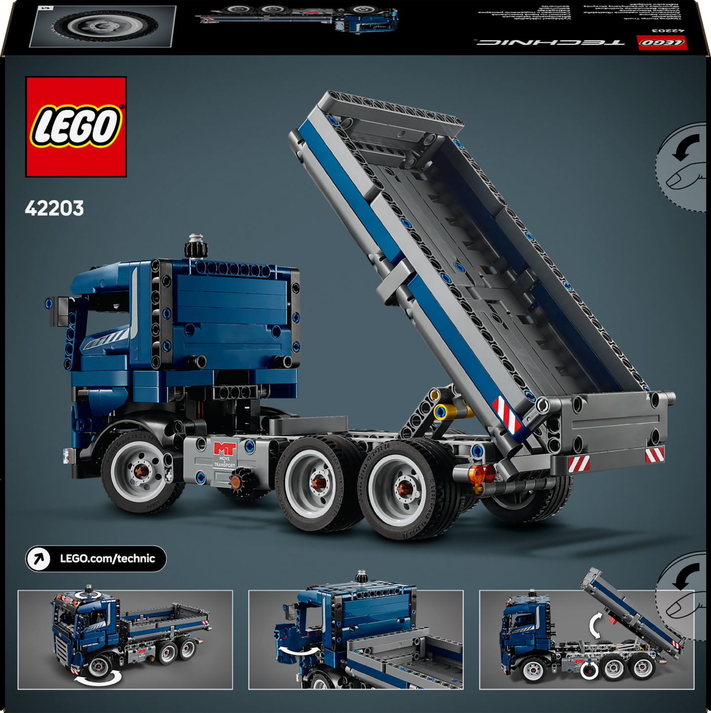 LEGO  Technic 42203 Kippiauto, Sinisen työkoneen setti