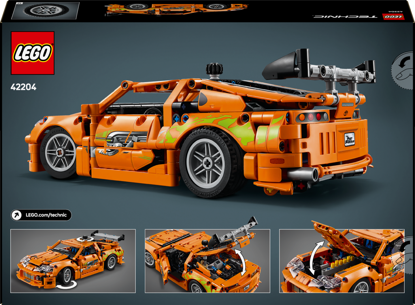 LEGO Technic 42204 Fast and Furious Toyota Supra MK4