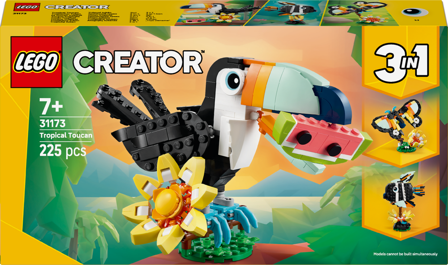 LEGO® Creator 3in1 Villieläimet: trooppinen tukaani 31173