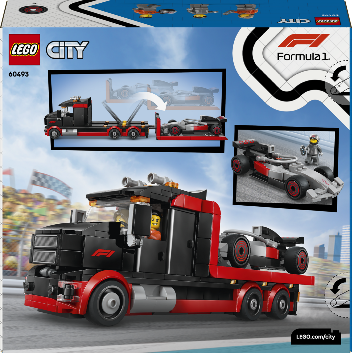 LEGO City 60493 F1 kuljetusau