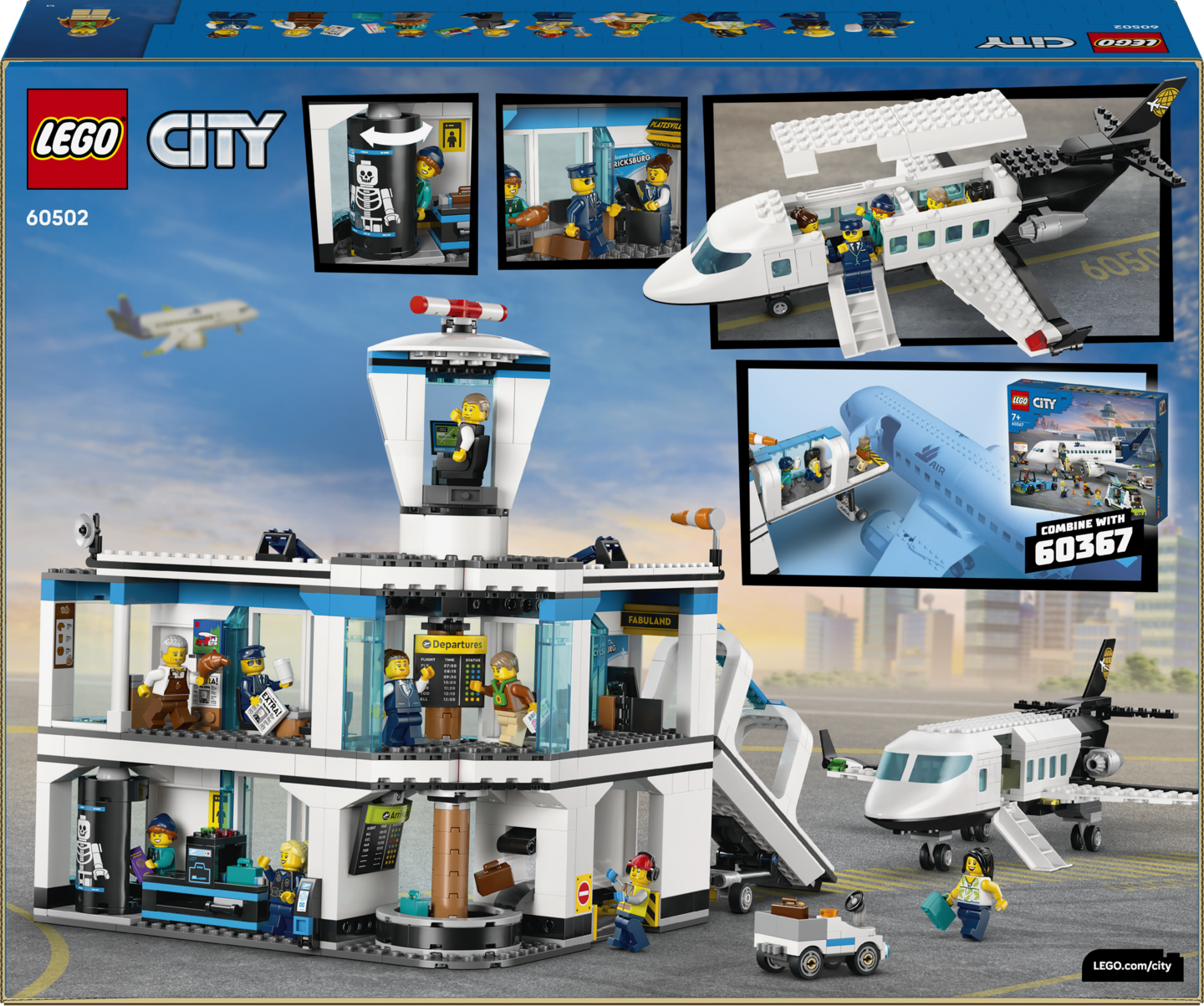 LEGO City 60502 Lentokenttä ja lentokone