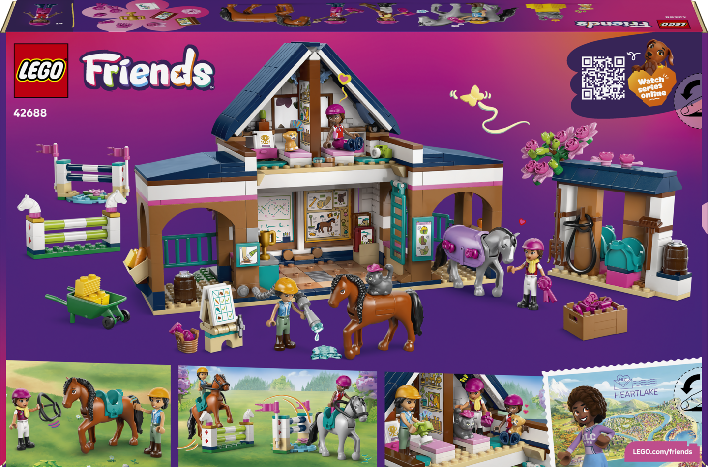 LEGO Friends 42688 Hevostalli ja ratsastuskoulu