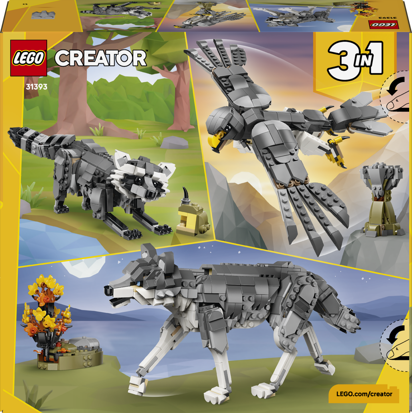 LEGO Creator 31393 Metsän eläimet: Susi