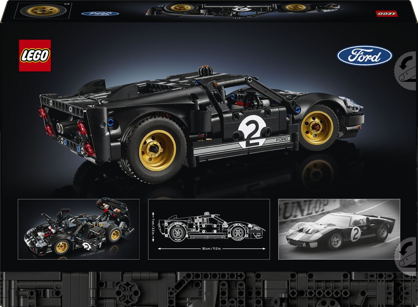 LEGO Technic 42223 1966 Ford GT40 MKII kilpa-auto