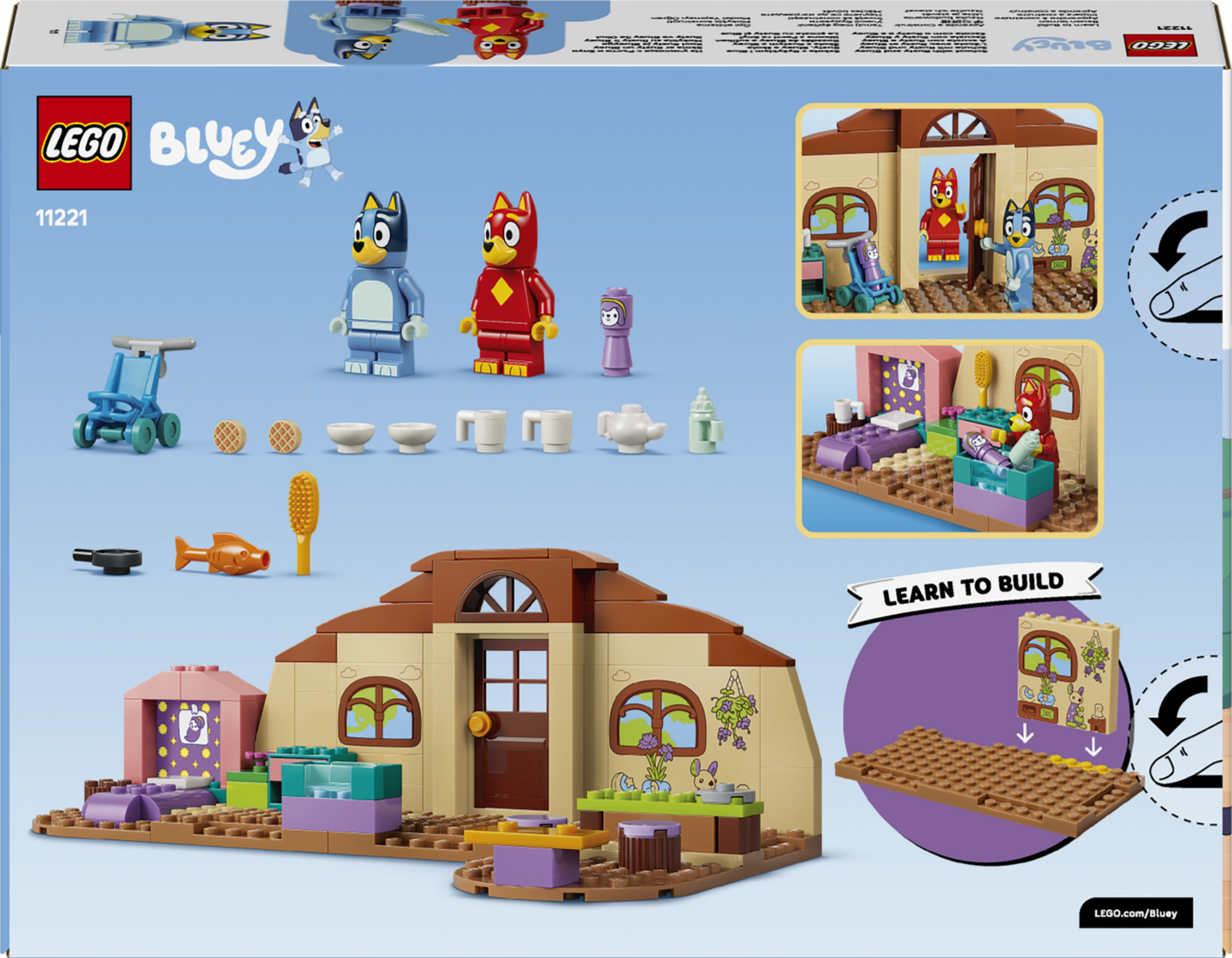 LEGO Bluey 11221 Rasse ja Tuuri koulussa