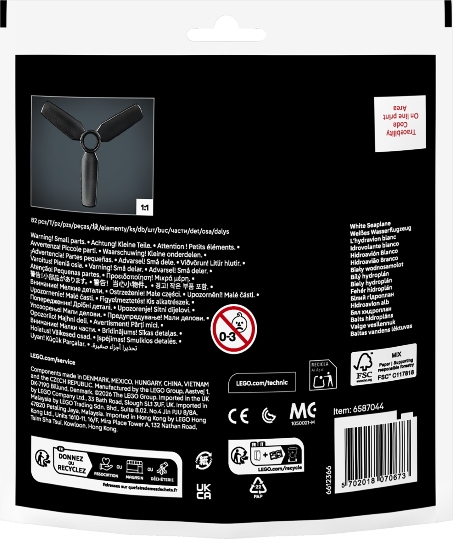 LEGO Recruitment Bags 30736 Valkoinen ve