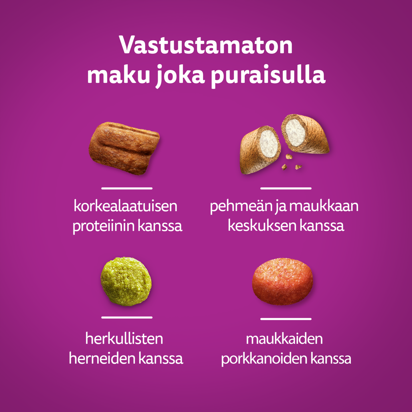 Whiskas 1+ kissan kuivaruoka 3,8kg härkä