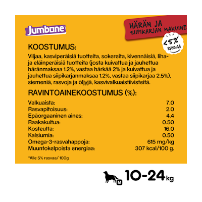 Pedigree Jumbone 180g M härkä