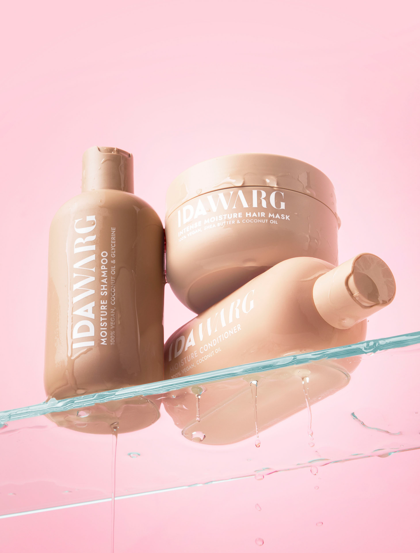 IDA WARG Beauty Intense Moisture Tehokosteuttava hiusnaamio 250ml