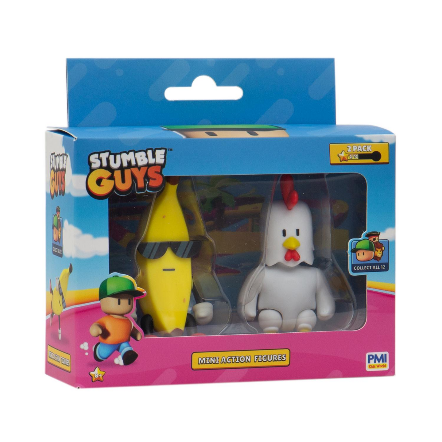 Stumble Guys minitoimintahahmo 7,5 cm 2 kpl