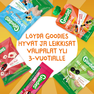 Goodies täysjyväkaurapatukka 23g mandariini-omena