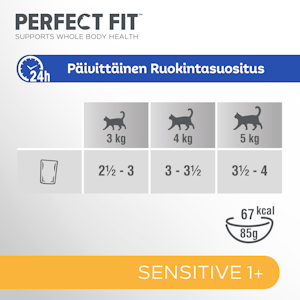 Perfect Fit Sensitive 1+ kastikelajitelma 4x85g