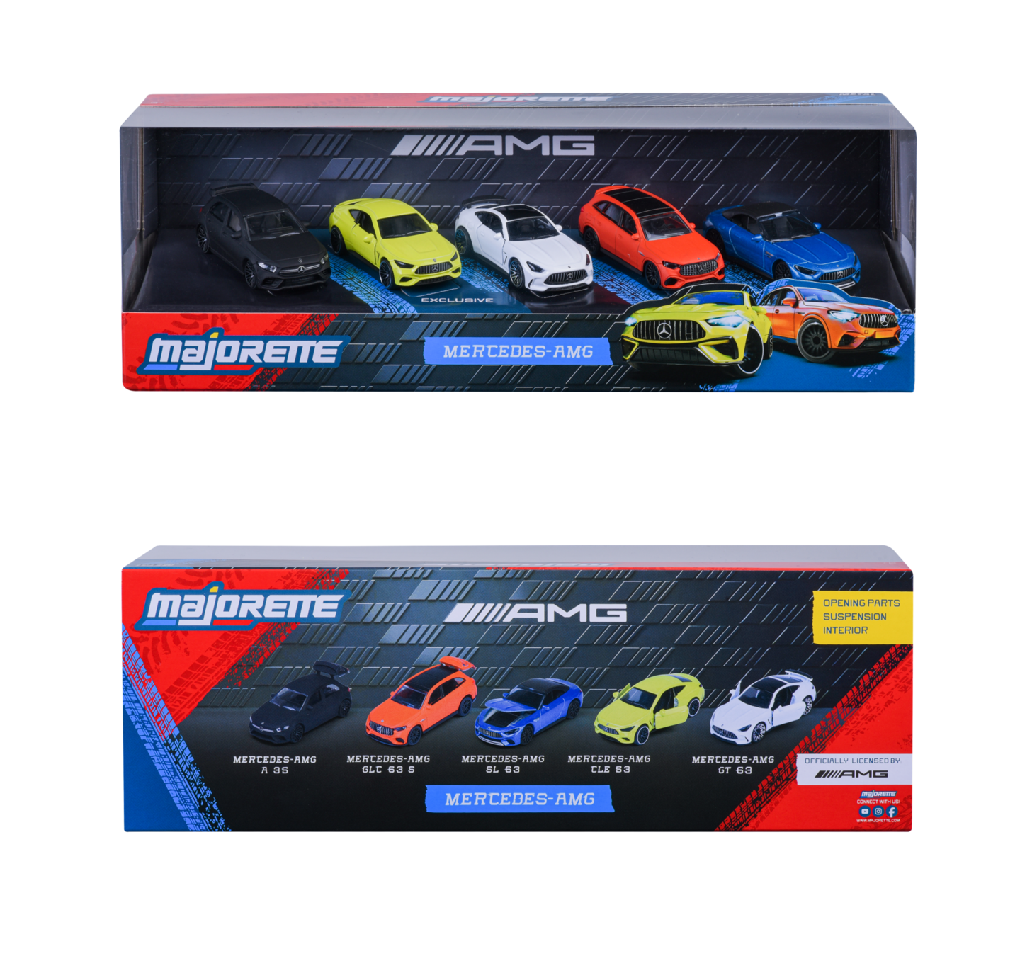 Mercedes-AMG 5 auton lahjapkt, die-cast