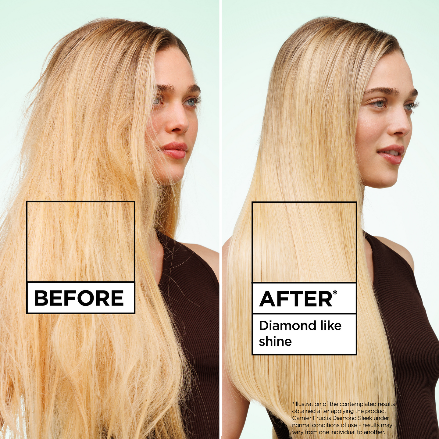 Garnier Fructis Keratin Sleek Diamond Sleek hiuksiin jätettävä hoitosuihke 150 ml