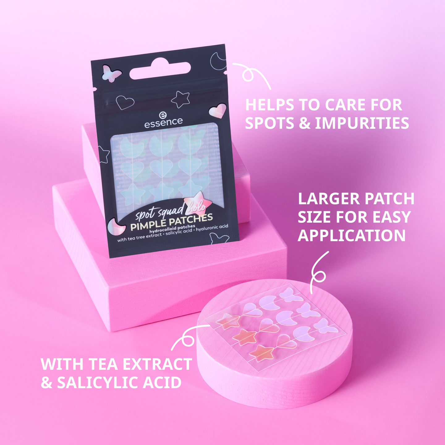 Essence Spot Squad Holo Pimple Patches finnilaastarit 24kpl 10 Starlight Vibes