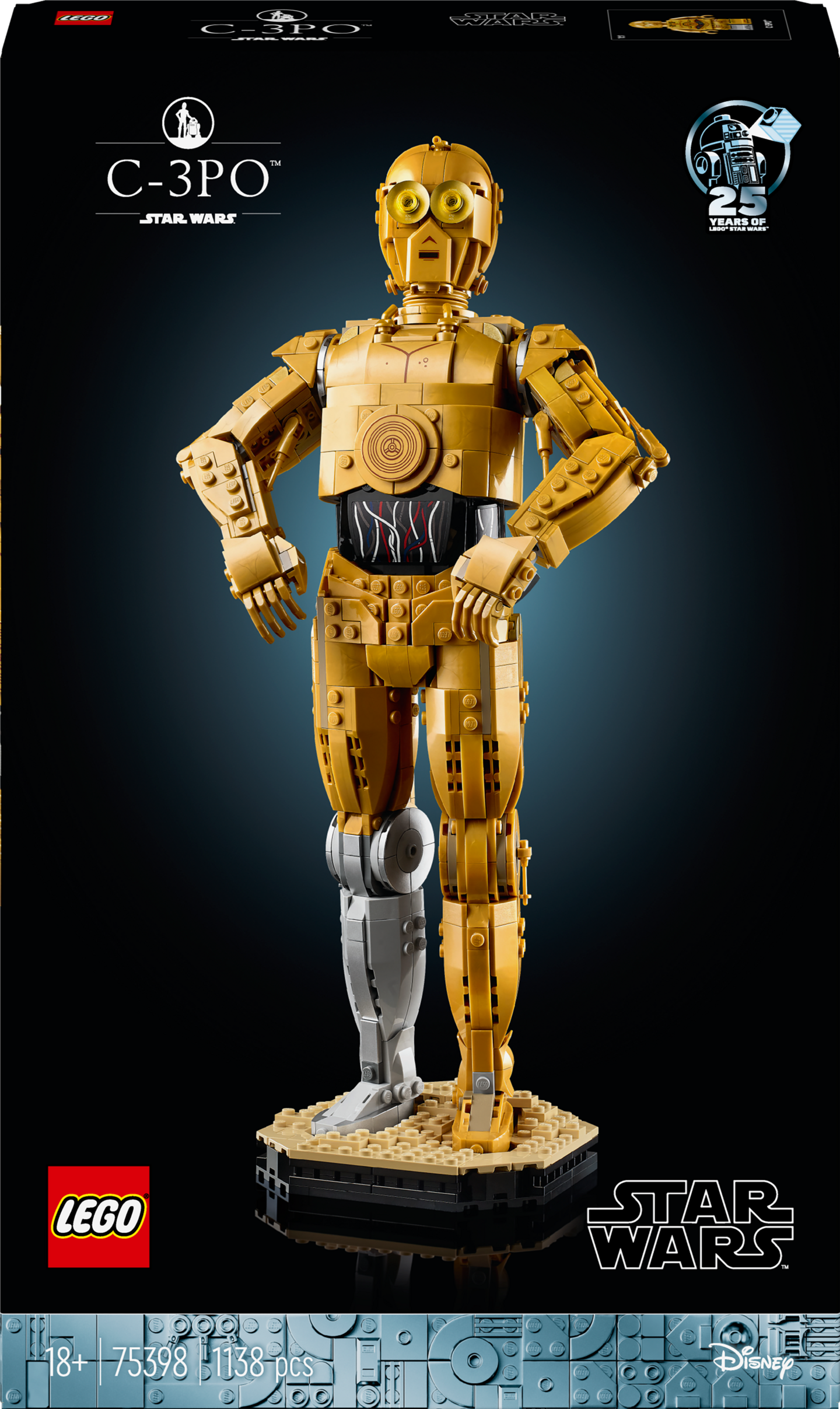 LEGO Star Wars 75398 C-3PO™ rakennettava droidihahmo