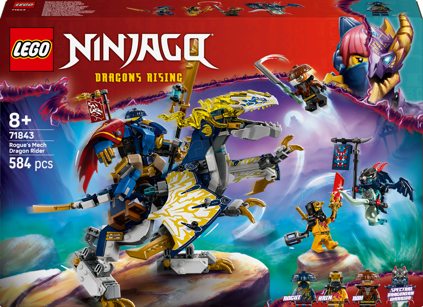 LEGO NINJAGO 71843 Roguen robottilohikäärmeratsu