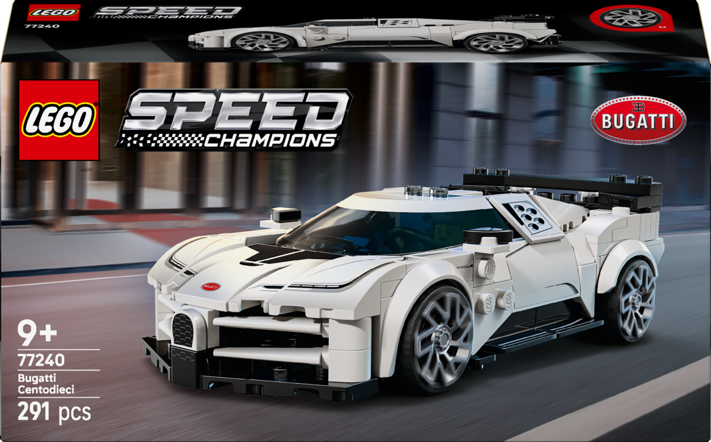 LEGO® Speed Champions Bugatti Centodieci hyperurheiluauto 77240