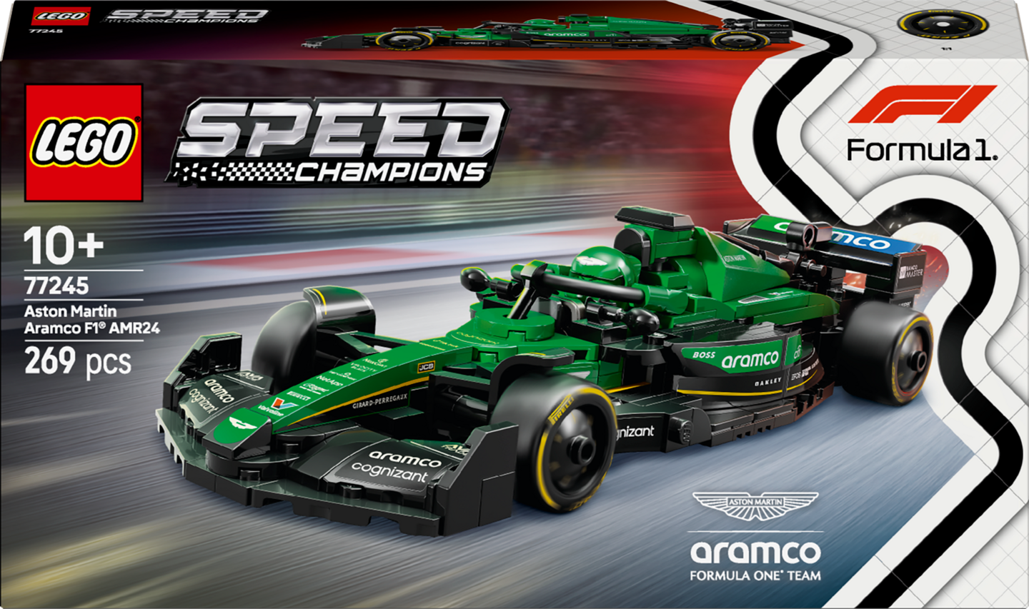 LEGO Speed Champions 77245 Aston Martin Aramco F1® AMR24 kilpa-auto