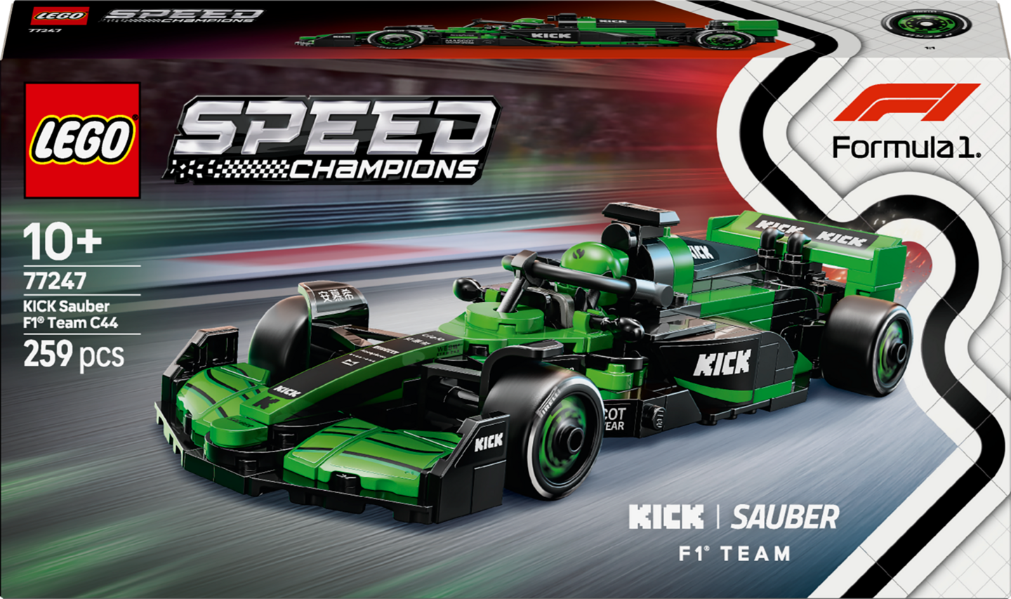 LEGO Speed Champions 77247 KICK Sauber F1 Team C44 kilpa-auto