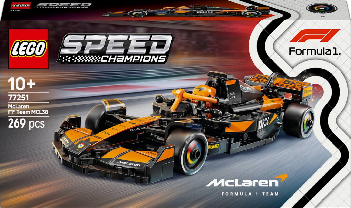LEGO Speed Champions 77251 McLaren F1 Team MCL38 kilpa-auto