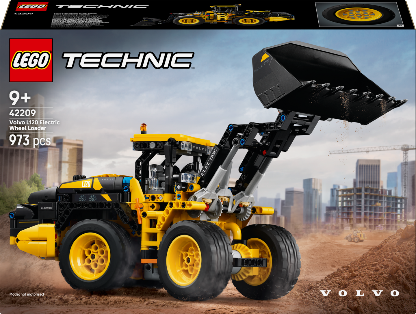 LEGO® Technic Volvo L120 Electric pyöräkuormaaja 42209
