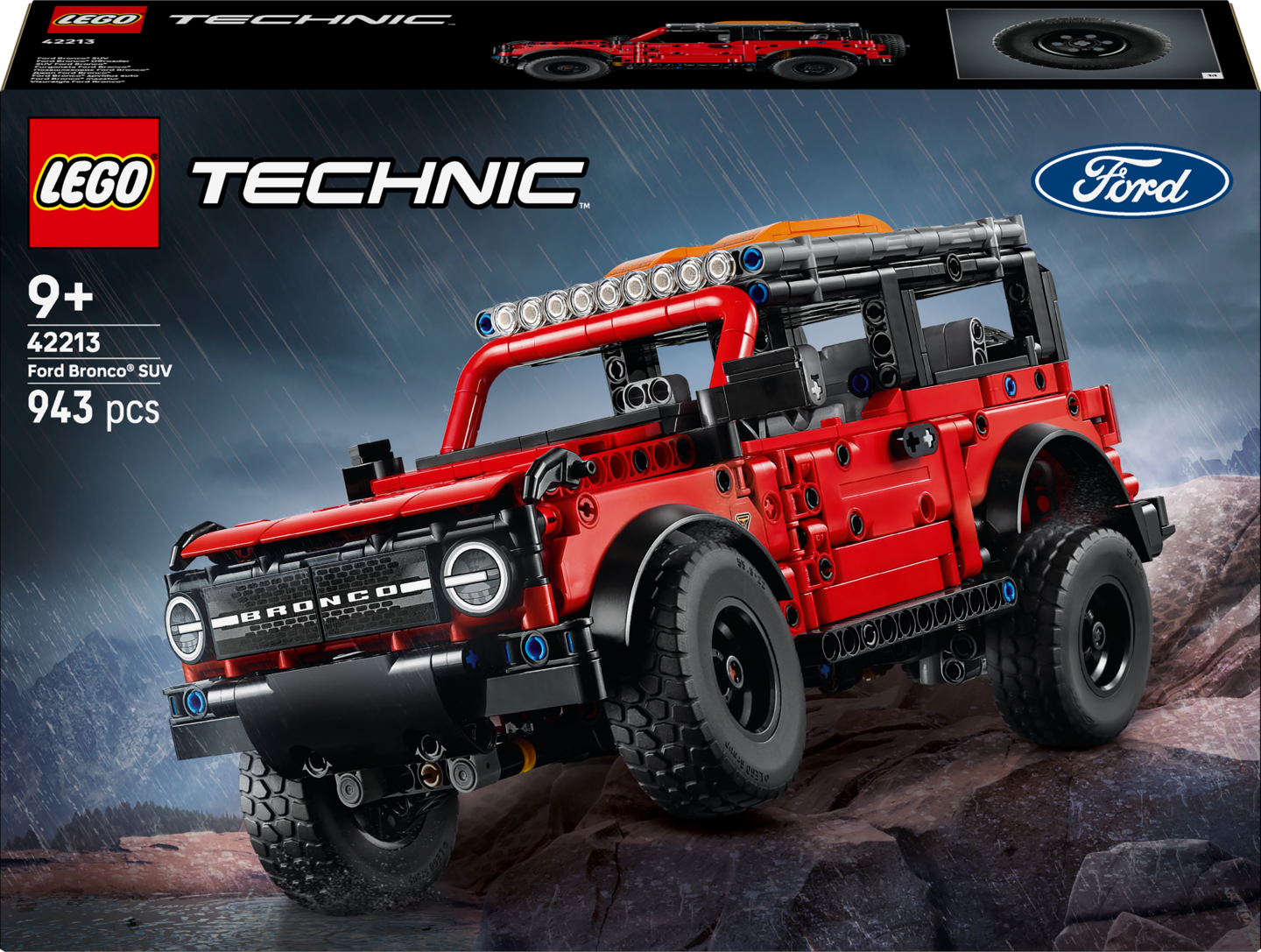 LEGO® Technic Ford Bronco® maasturi, Rakennussetti 42213