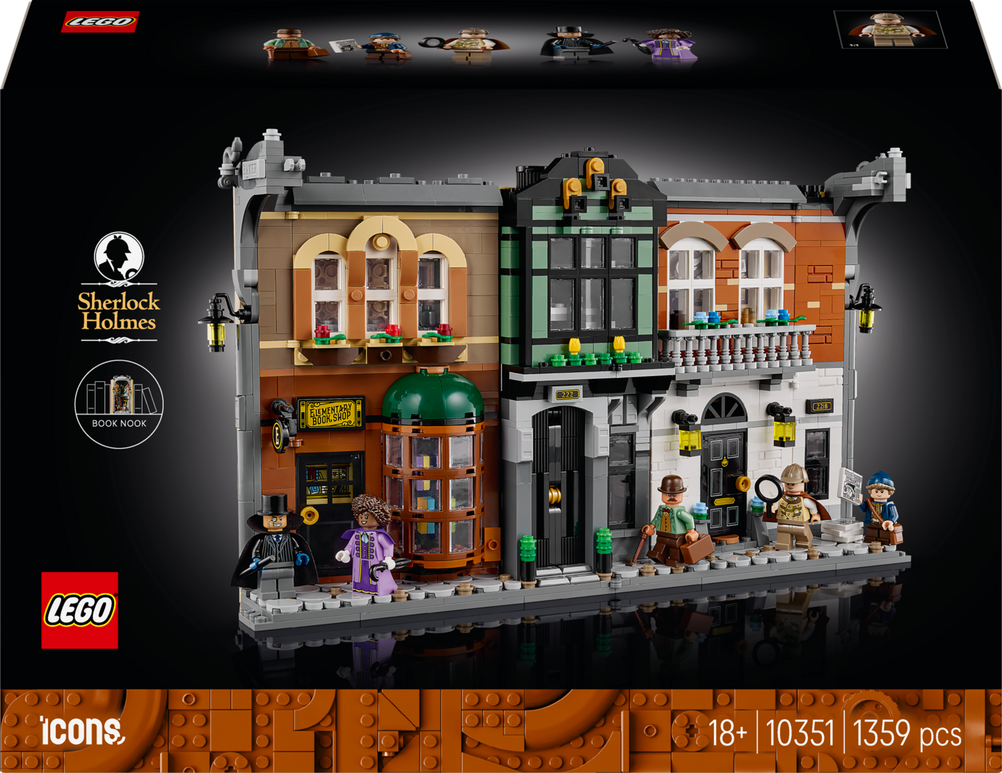 LEGO Icons 10351 Sherlock Holmes: Kirjaminimaailma