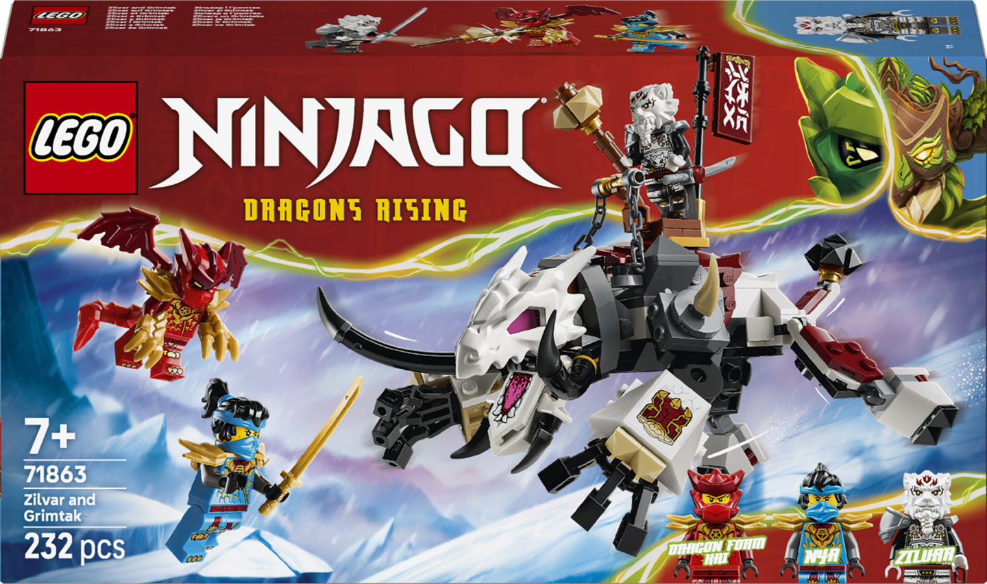 LEGO Ninjago 71863 Zilvar ja Grimtak