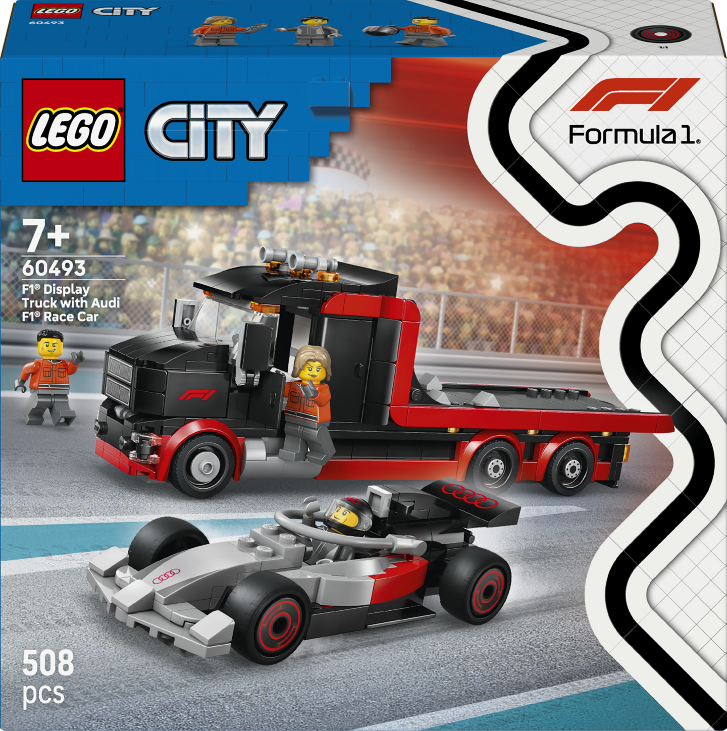 LEGO City 60493 F1 kuljetusau