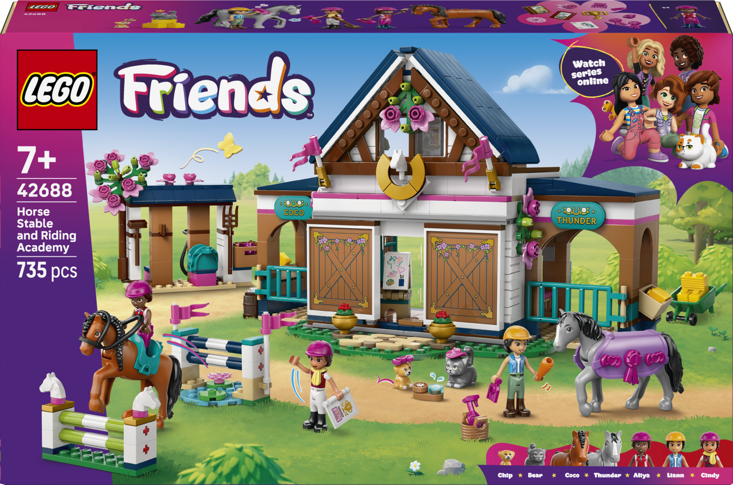 LEGO Friends 42688 Hevostalli ja ratsastuskoulu