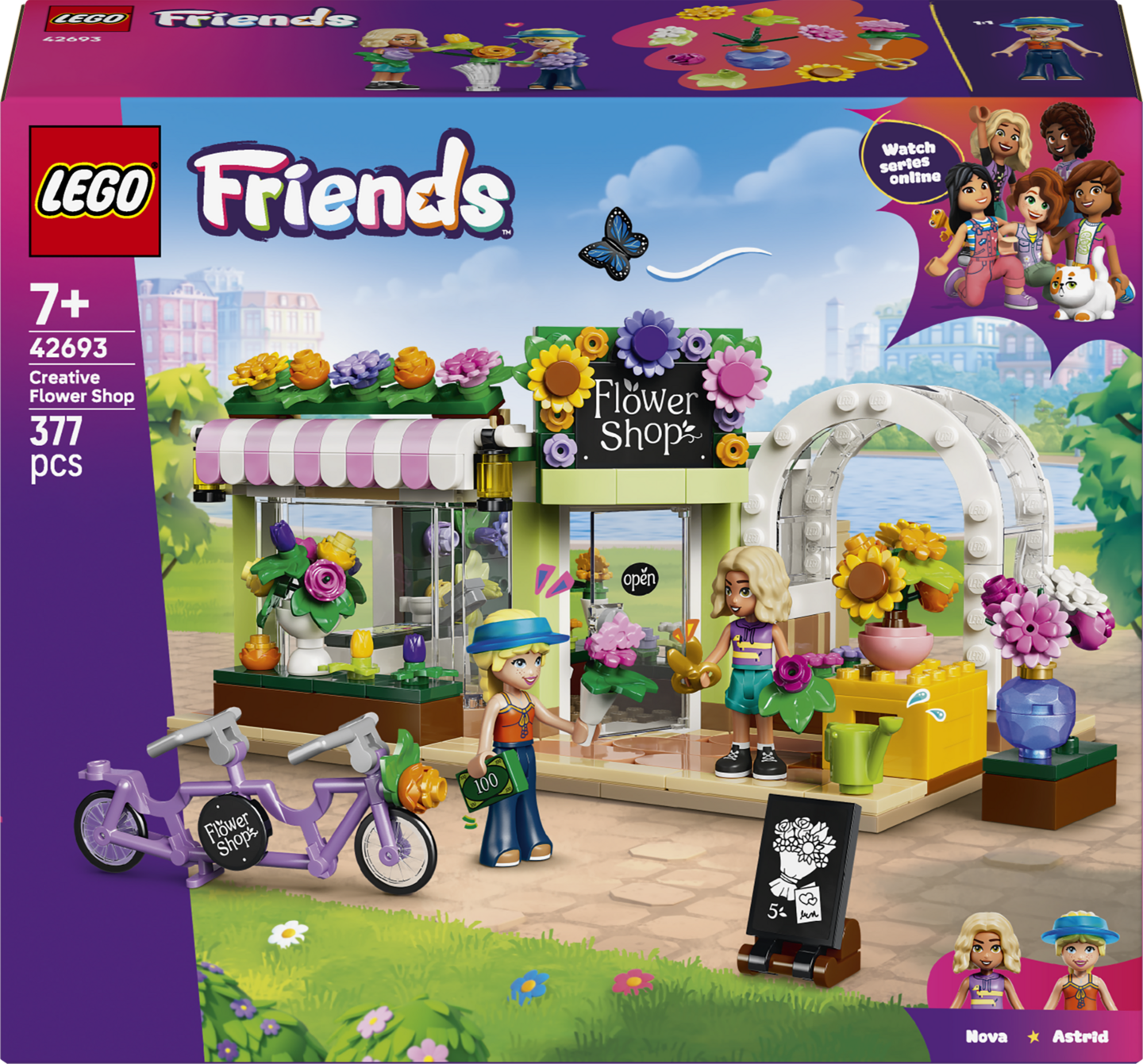 LEGO Friends 42693 Luovuuden kukkakauppa