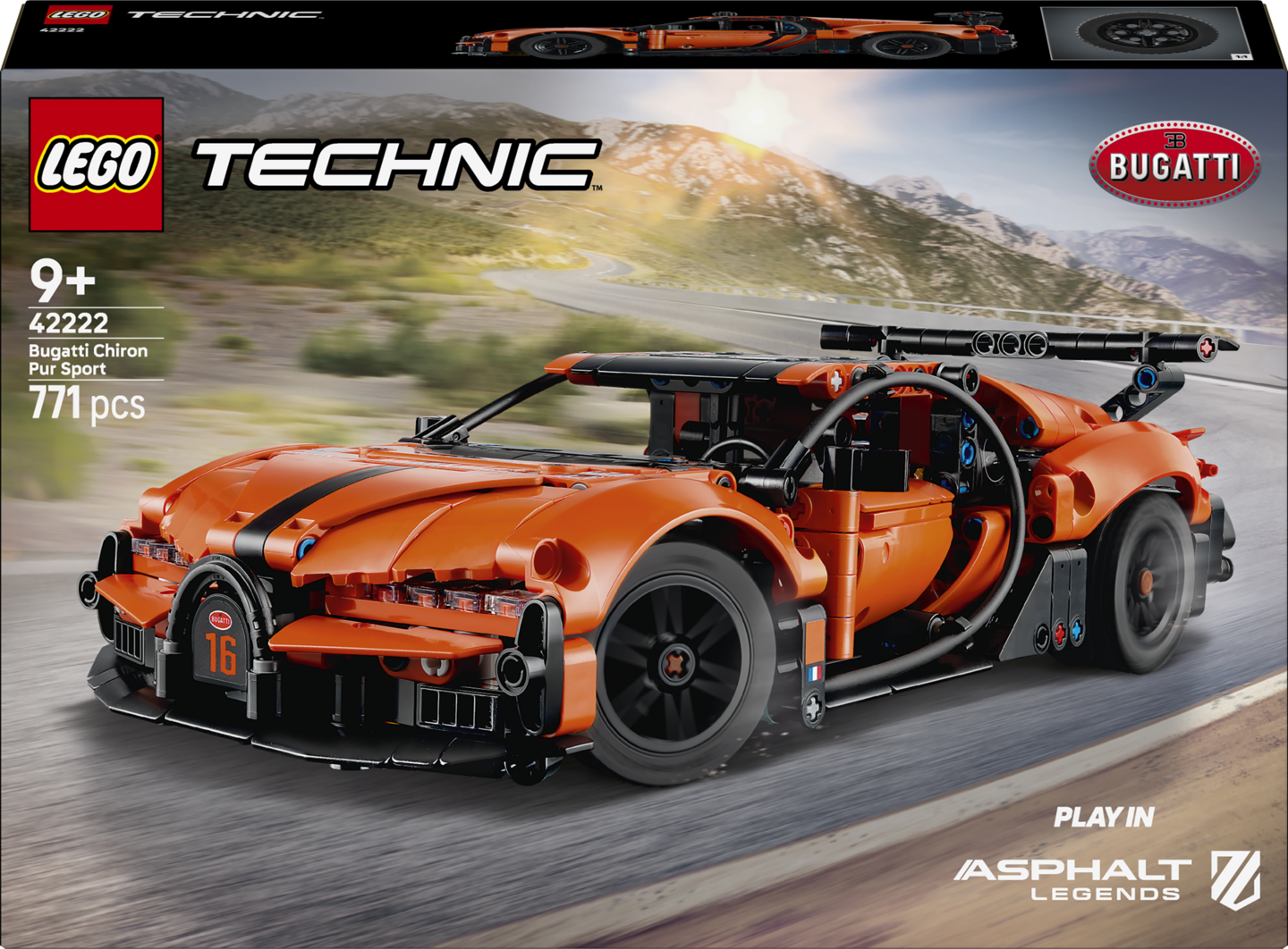 LEGO Technic 42222 Bugatti Chiron Pur Sport hyperauto