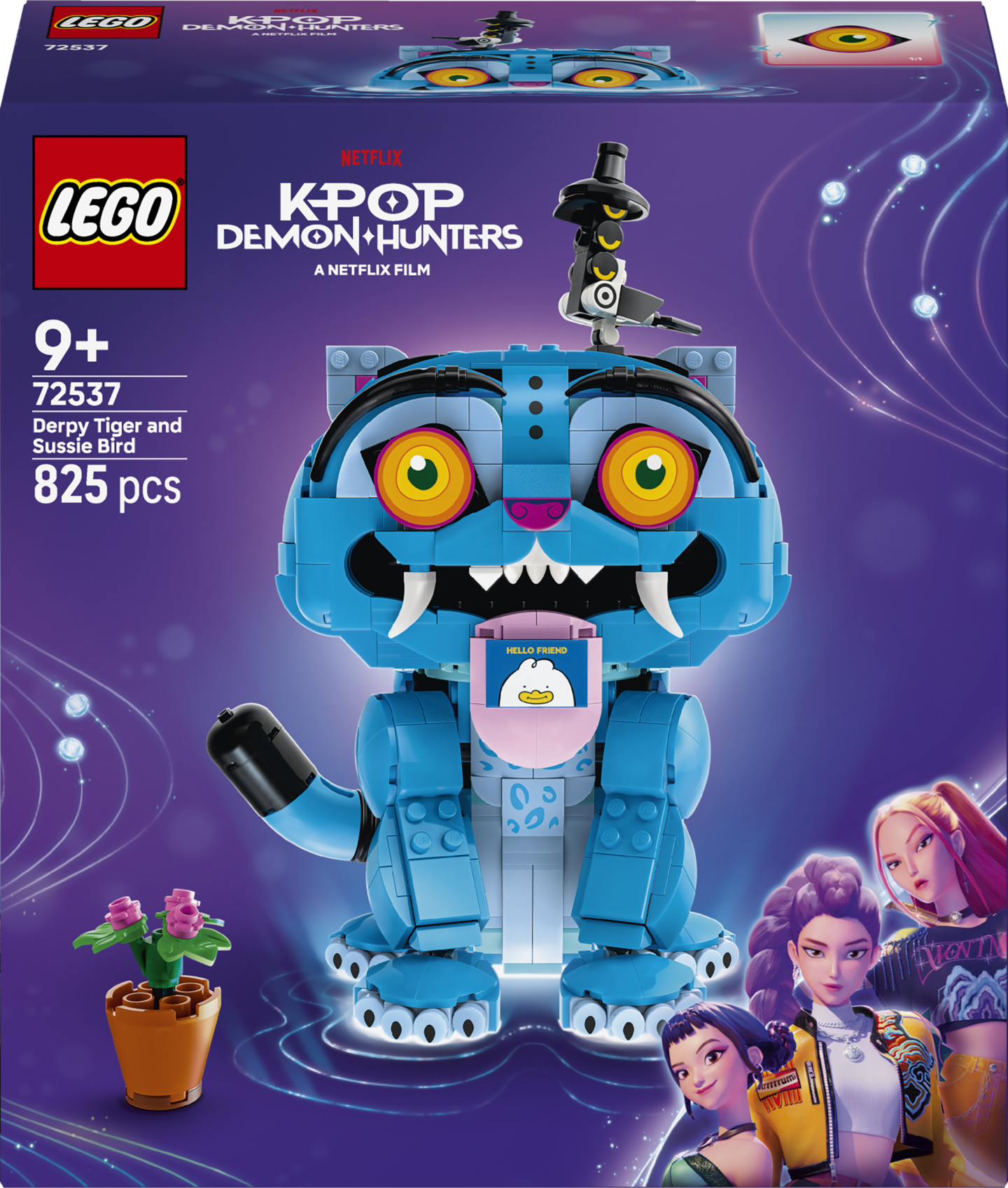 LEGO KPop Demon Hunters 72537 Derpy-tiikeri ja Sussie-lintu