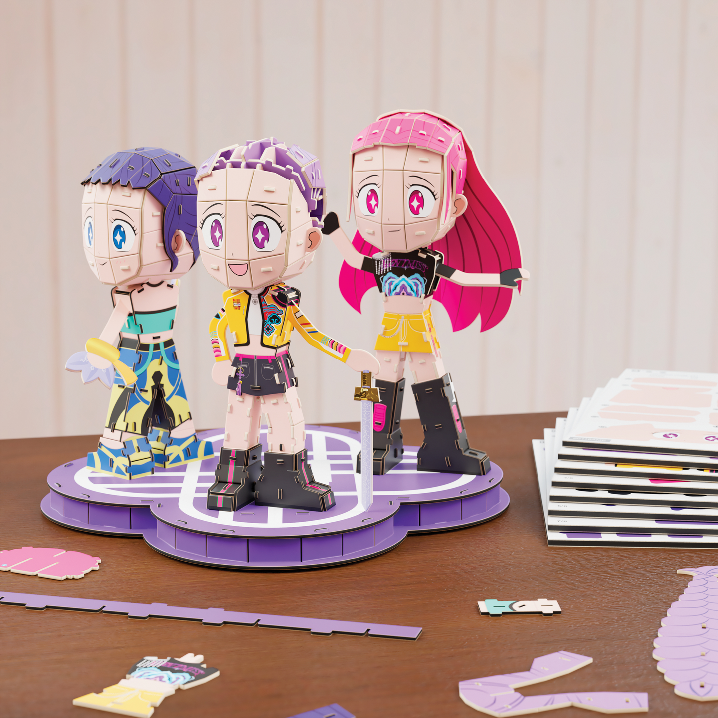 KPDH 4D Puzzle Huntrix Chibi Set