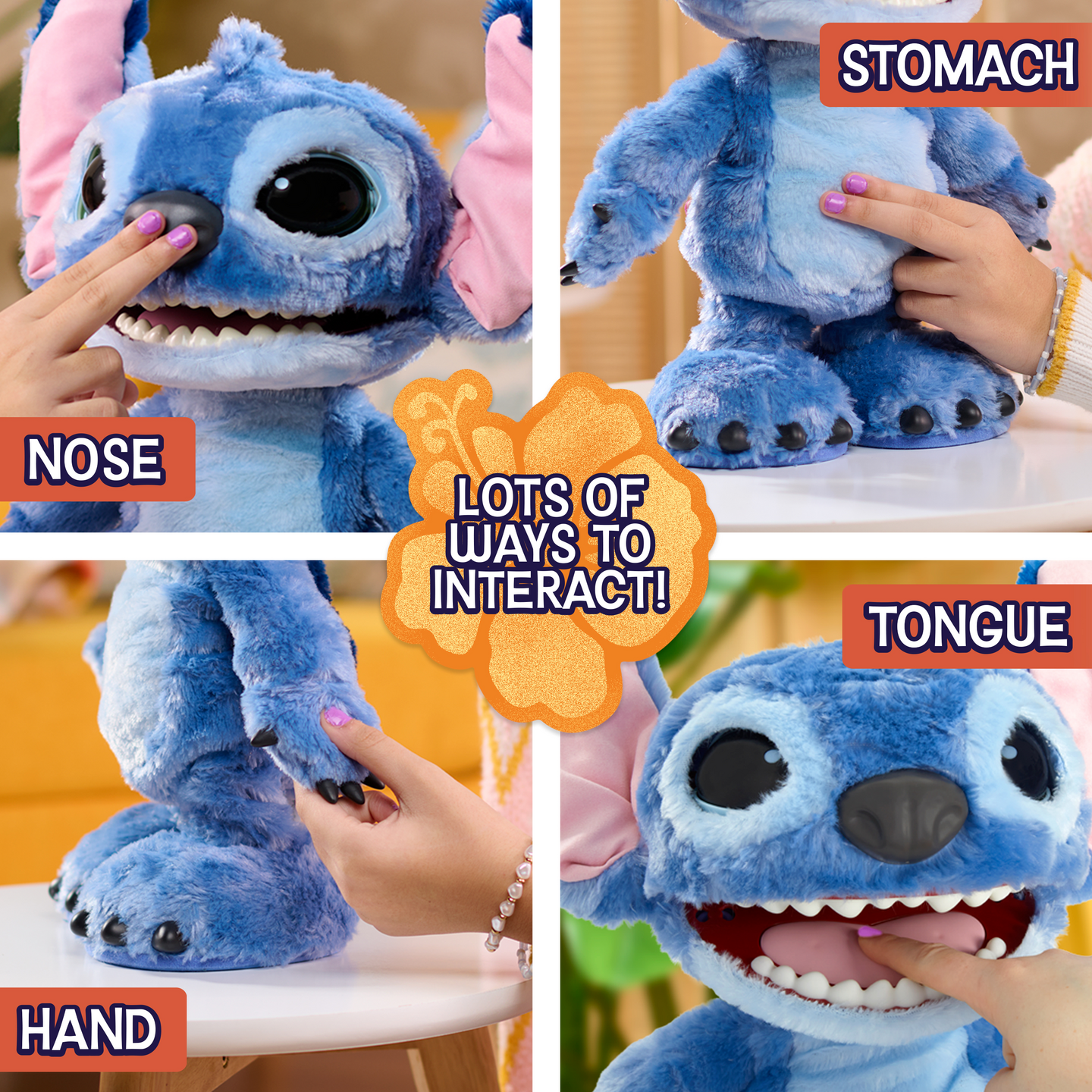 Disney Stitch Toimintopehmo Stitch 34cm