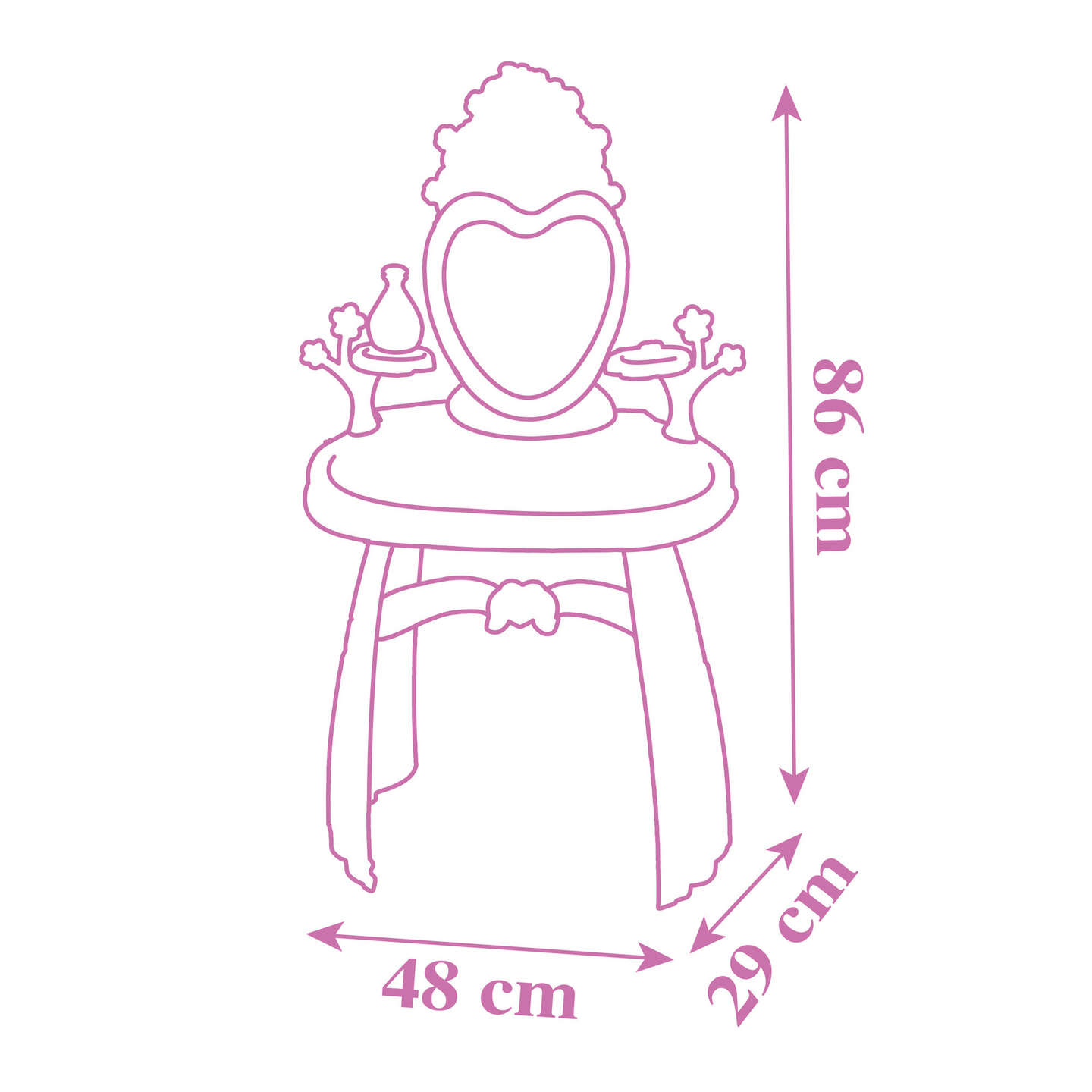 Disney Prinsessat, kampauspöytä
