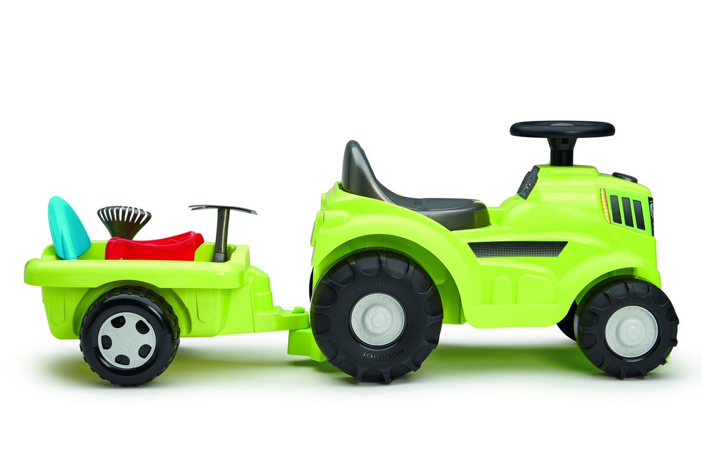 Ride-on traktori+perävaunu, tarvikkeita