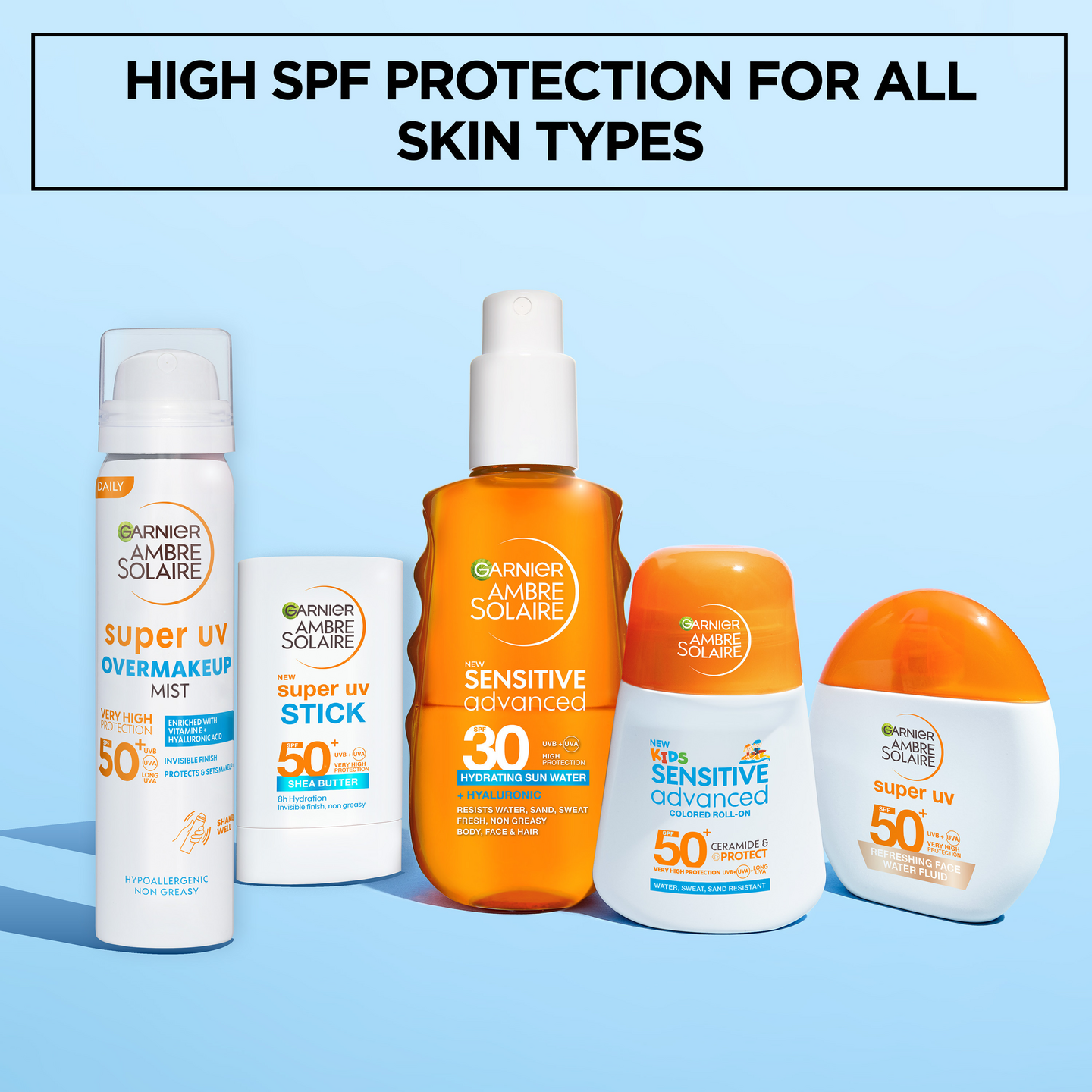 Garnier Ambre Solaire Super UV Refreshing Water Fluid 40ml SK50+