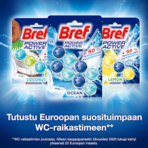 Bref Power Active wc-raikastin 2x50g Ocean