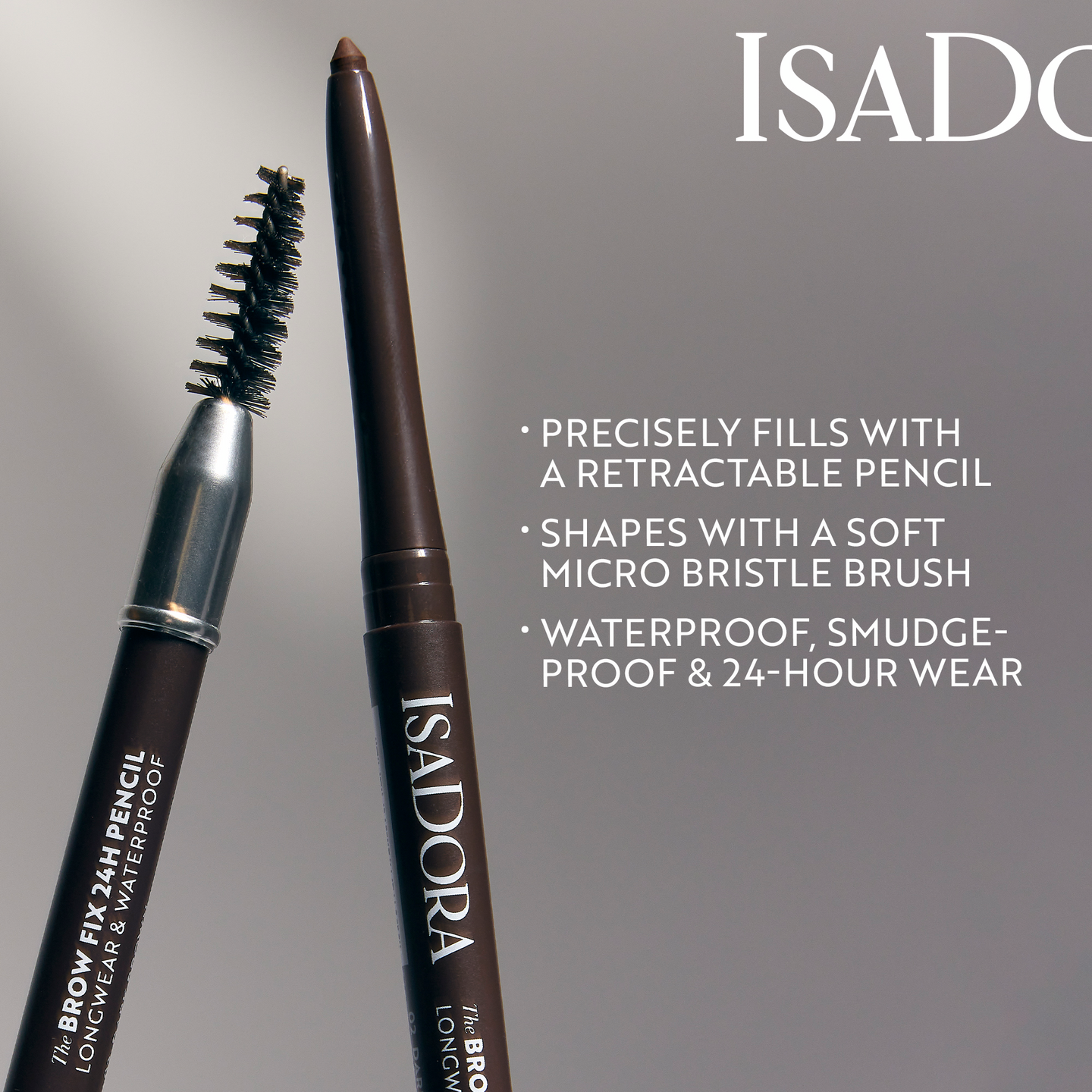 Isadora The Brow Fix 24h Pencil kulmakynä 03 Medium Brown