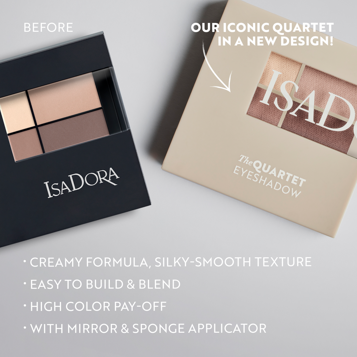 Isadora The Eyeshadow Quartet luomiväripaletti 09 Pearls Allure
