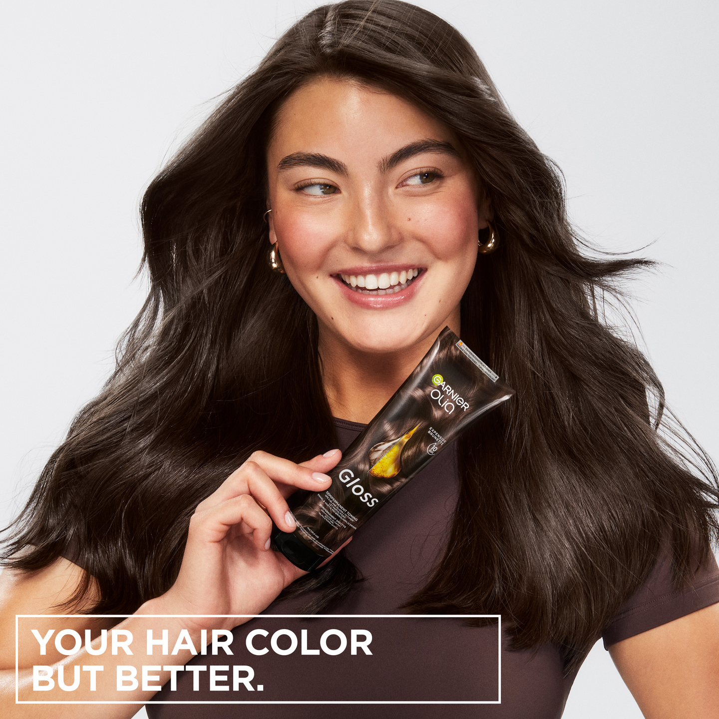Garnier Olia Gloss kiiltoa antava sävynaamio 150ml Expensive Brunette