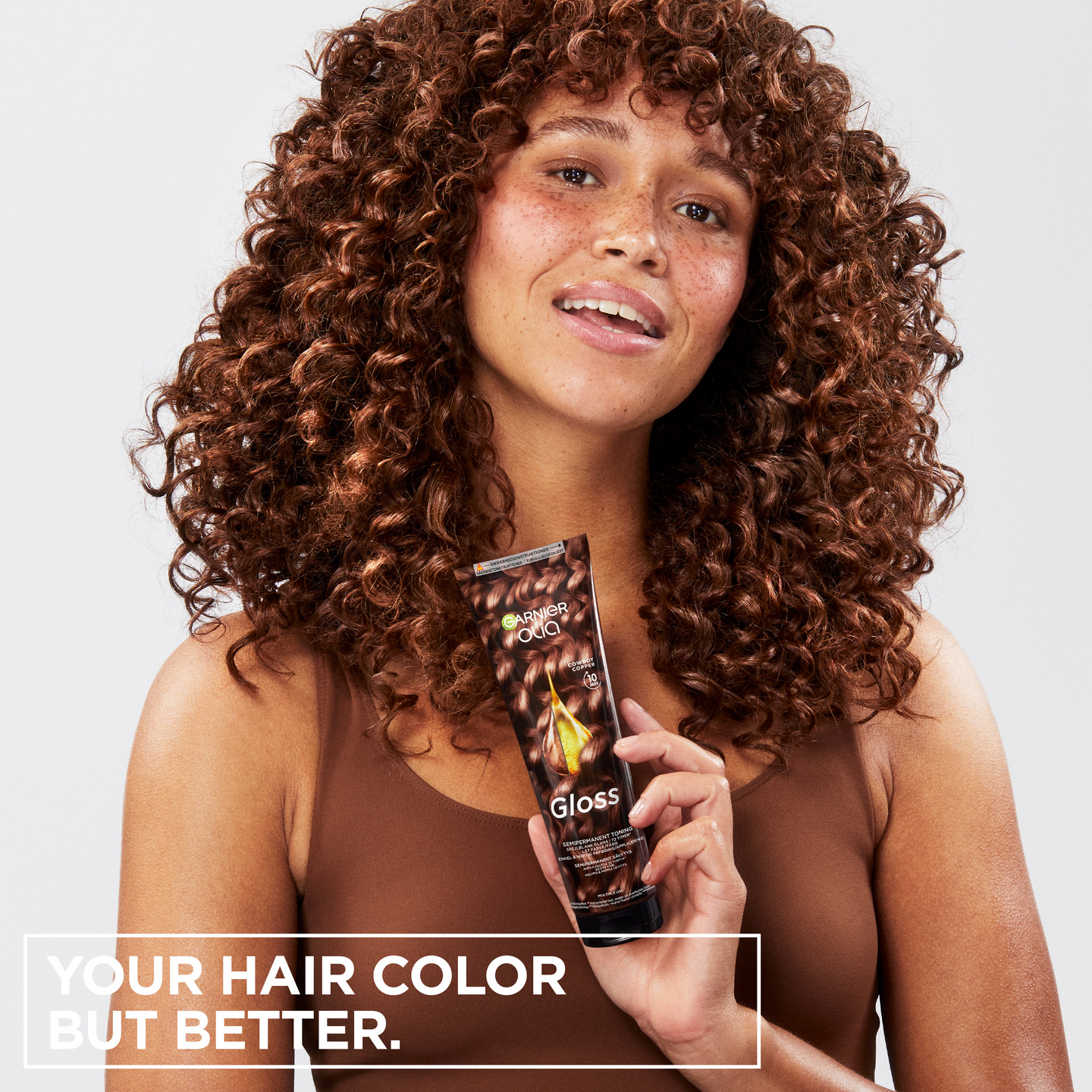 Garnier Olia Gloss kiiltoa antava sävynaamio Cowboy Copper 150ml