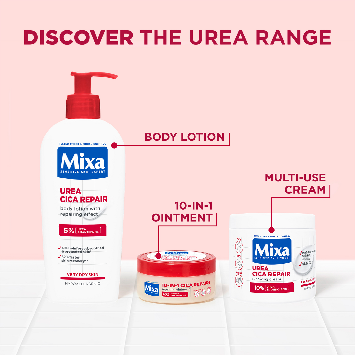Mixa 10-in-1 Cica Repair+ korjaava voide