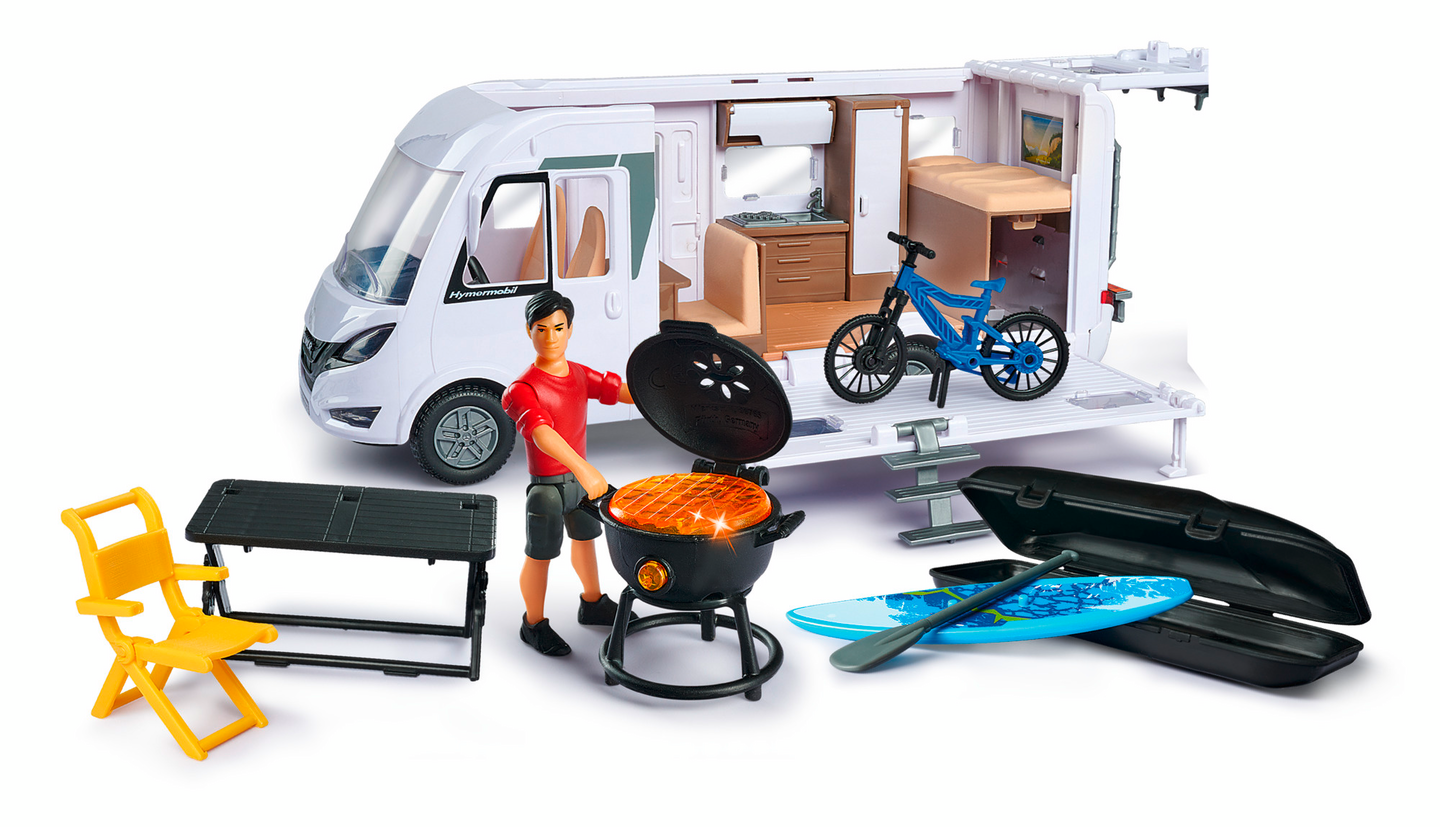 Dickie Toys Hymer Matkailuauto -leikkisetti, 30 cm, 1:24