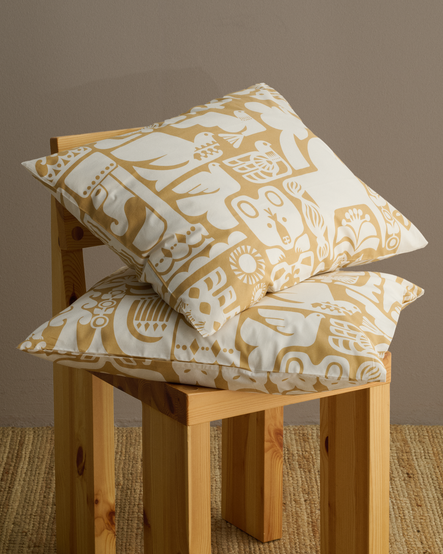 Marimekko Kanteleen kutsu tyynyliinasetti 50x60 cm beige 2 kpl/pakkaus